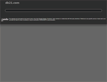 Tablet Screenshot of db21.com